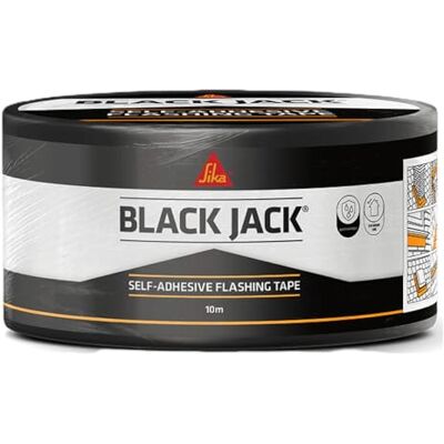 Everbuild Black Jack Flashing Tape - Trade Pack - 75mm x 10m Everbuild Black Jack Flashing Tape - Trade Pack - 75mm x 10m
