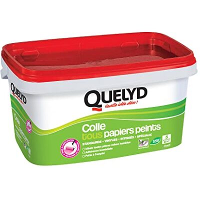 QUELYD Vinyl Wallpaper Adhesive - 5KG 5 Rolls QUELYD Vinyl Wallpaper Adhesive - 5KG 5 Rolls