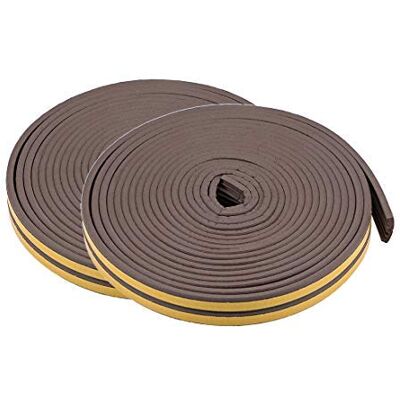 9mm Width 4mm Thick Foam Seal Tape 5 Metres Long Brown 4pcs 9mm Width 4mm Thick Foam Seal Tape 5 Metres Long Brown 4pcs