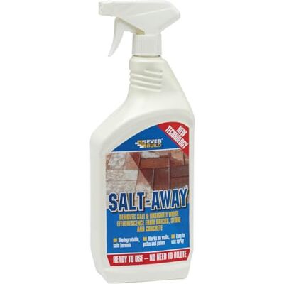 Everbuild Salt-Away Treatment – External Use – Biodegradable – Works On Bricks, Concrete And Stone – Ready To Use – 1 Litre Everbuild Salt-Away Treatment – External Use – Biodegradable – Works On Bricks, Concrete And Stone – Ready To Use – 1 Litre