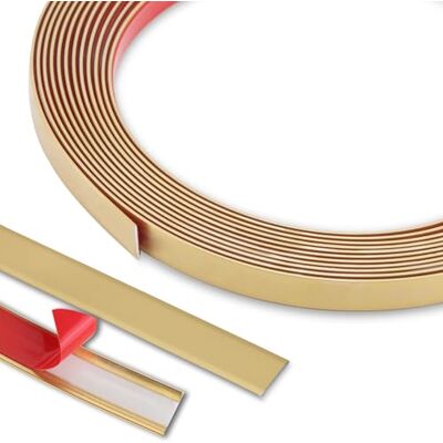 Gaahing Flexible Molding & Floor Trim Peel and Stick Design Ceiling, Wall, Mirror, Corner, Wardrobe, Cabinet and Auto Trim, 5m x 0.66cm Gaahing Flexible Molding & Floor Trim Peel and Stick Design Ceiling, Wall, Mirror, Corner, Wardrobe, Cabinet and Auto Trim, 5m x 0.66cm