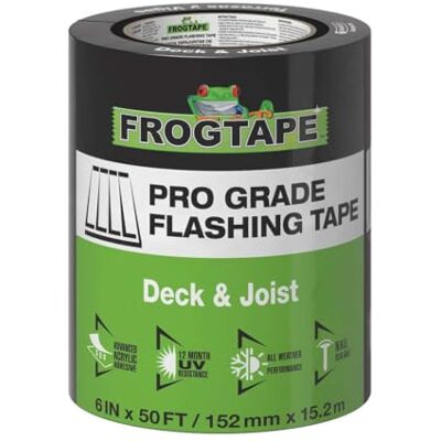 Frog Tape Frogtape Pro Grade Decking & Joist Flashing Tape 152mm x 15.2m Frog Tape Frogtape Pro Grade Decking & Joist Flashing Tape 152mm x 15.2m