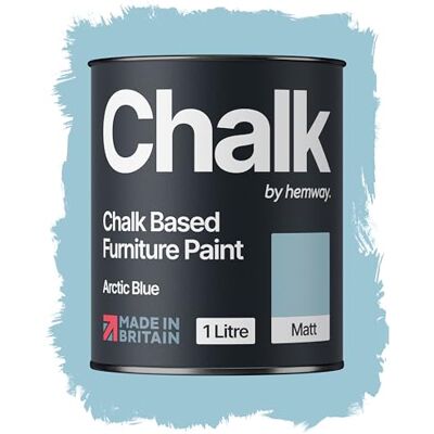 Hemway - Arctic Blue Chalk Based Furniture Paint - Ultra-matte - Low VOC - Furniture Paint Hemway - Arctic Blue Chalk Based Furniture Paint - Ultra-matte - Low VOC - Furniture Paint