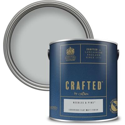 Crown - Flat Matt Emulsion - Needles & Pins - 2.5L - Paint Crown - Flat Matt Emulsion - Needles & Pins - 2.5L - Paint