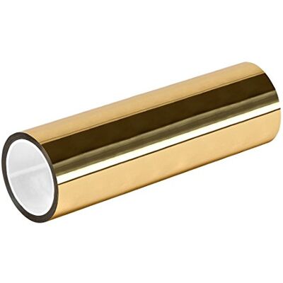 TapeCase TC830 24" X 72YD-GOLD Gold Metalized Polyester/Acrylic Adhesive Film Tape, 0.002" Thick, 72 yd. Length, 24" Width, 1 Roll TapeCase TC830 24" X 72YD-GOLD Gold Metalized Polyester/Acrylic Adhesive Film Tape, 0.002" Thick, 72 yd. Length, 24" Width, 1 Roll