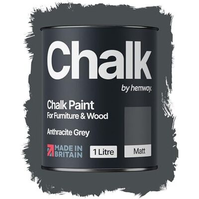 Hemway - Chalk Paint - Anthracite Grey - Shabby Chic - Paint Hemway - Chalk Paint - Anthracite Grey - Shabby Chic - Paint