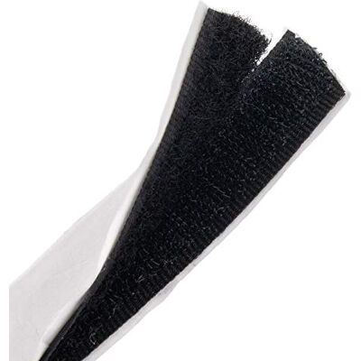 SeKi Velcro Tape Self-Adhesive 5 Metres Long 25 mm Wide Black Hook & Fleece Set SeKi Velcro Tape Self-Adhesive 5 Metres Long 25 mm Wide Black Hook & Fleece Set