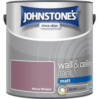 Johnstones Wall & Ceiling Matt Emulsion - Mauve Whisper - 2.5 L - Paint Johnstones Wall & Ceiling Matt Emulsion - Mauve Whisper - 2.5 L - Paint