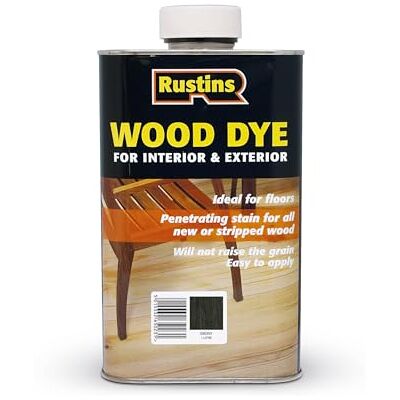 Rustins Rustins WDEB1000 Ebony Wood Dye - Wood Dye Rustins Rustins WDEB1000 Ebony Wood Dye - Wood Dye