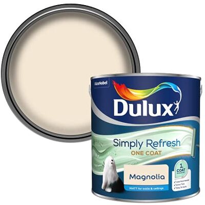 Dulux Dulux Simply Refresh One Coat Matt Emulsion Paint Magnolia - 2.5L Dulux Dulux Simply Refresh One Coat Matt Emulsion Paint Magnolia - 2.5L