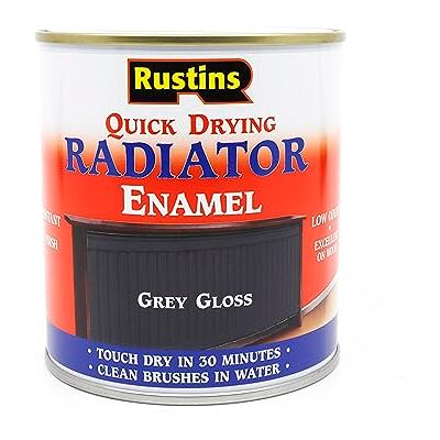 Rustins - Radiator Enamel - Grey - 500ml - Enamel Rustins - Radiator Enamel - Grey - 500ml - Enamel