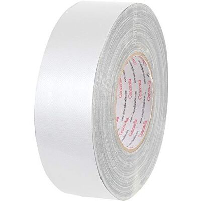 PRO POWER AGTM50X50WHT Premium Waterproof Cloth Gaffer Tape, 50mm x 50m, White PRO POWER AGTM50X50WHT Premium Waterproof Cloth Gaffer Tape, 50mm x 50m, White