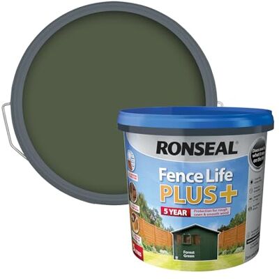 Ronseal - Rslflppfg5l - Forest Green - 5 Litre - Fence Paint Ronseal - Rslflppfg5l - Forest Green - 5 Litre - Fence Paint