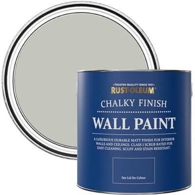 Rust-Oleum Grey Matt Emulsion Wall Paint Tyne Fog 2.5L Rust-Oleum Grey Matt Emulsion Wall Paint Tyne Fog 2.5L