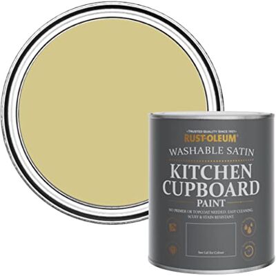 Rust-Oleum Green Scrubbable Kitchen Cupboard Paint - Wasabi - 750ml Rust-Oleum Green Scrubbable Kitchen Cupboard Paint - Wasabi - 750ml