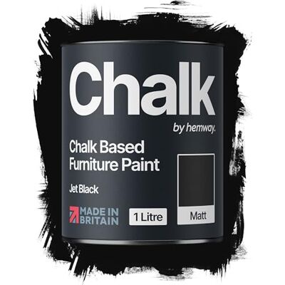 Hemway - Jet Black - Chalk Based - Furniture Paint Hemway - Jet Black - Chalk Based - Furniture Paint