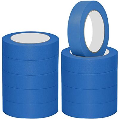 NORTHERN BROTHERS Masking Tape for Painting Blue Tape Painters Tape Painting Tape for Artist Indoor Decorating Tape 24 mm x 20M, 10 Rolls NORTHERN BROTHERS Masking Tape for Painting Blue Tape Painters Tape Painting Tape for Artist Indoor Decorating Tape 24 mm x 20M, 10 Rolls