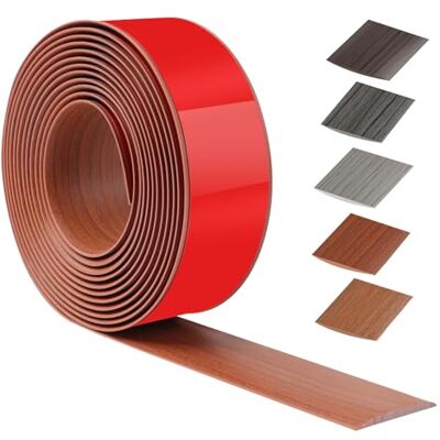 ztowoto 400cm x 5cm Threshold Strip Self-Adhesive,Floor Transition Strips Carpet Edge Trim PVC,Carpet Edging Trim for Kitchen/Living Room,Door Strip for Joining Floor Gaps/Tiles/Carpet(Walnut Grain) ztowoto 400cm x 5cm Threshold Strip Self-Adhesive,Floor Transition Strips Carpet Edge Trim PVC,Carpet Edging Trim for Kitchen/Living Room,Door Strip for Joining Floor Gaps/Tiles/Carpet(Walnut Grain)