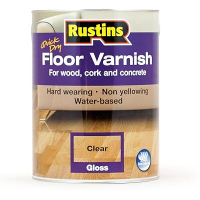 Rustins Rustins AFCG5000 Quick Dry Floor Varnish Gloss - Floor Varnish Rustins Rustins AFCG5000 Quick Dry Floor Varnish Gloss - Floor Varnish