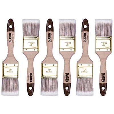 HARDY WORKING TOOLS Pennellesse Set 6-sezioni, 6 pezzi – 50 mm Larghezza - Paint Brush Set HARDY WORKING TOOLS Pennellesse Set 6-sezioni, 6 pezzi – 50 mm Larghezza - Paint Brush Set