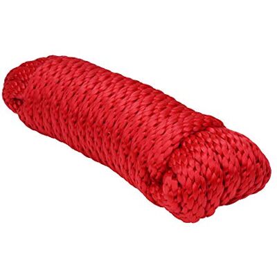 Extreme Max 3008.0119 Solid Braid MFP Utility Rope 3/8" x 100', Red Extreme Max 3008.0119 Solid Braid MFP Utility Rope 3/8" x 100', Red