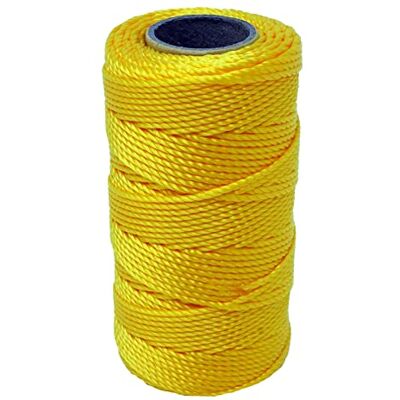 Dapetz ® Yellow 70M Builders Building Nylon Brick Line Measuring Masonry Rope String Line Abrasion and Alkali Resistant Suitable for Building and Groundwork, Gardening etc. Dapetz ® Yellow 70M Builders Building Nylon Brick Line Measuring Masonry Rope String Line Abrasion and Alkali Resistant Suitable for Building and Groundwork, Gardening etc.