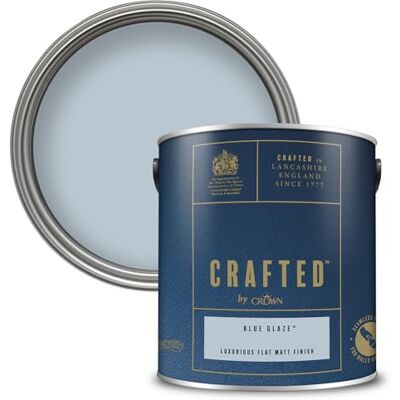 Crown - CRAFTED by Crown Flat Matt Emulsion - Blue Glaze Crown - CRAFTED by Crown Flat Matt Emulsion - Blue Glaze