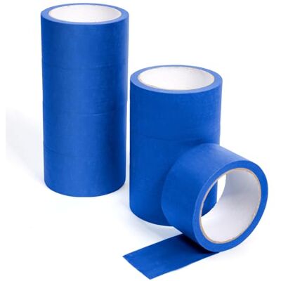 NORTHERN BROTHERS Wide Masking Tape 50mm Blue Masking Tape for Painting Indoor Painters Tape 2 inch x 20M Decorators Tape, Pack of 8 Rolls NORTHERN BROTHERS Wide Masking Tape 50mm Blue Masking Tape for Painting Indoor Painters Tape 2 inch x 20M Decorators Tape, Pack of 8 Rolls