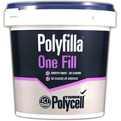 POLYCELL Polyfilla Trade One Fill 1 Litre, White POLYCELL Polyfilla Trade One Fill 1 Litre, White