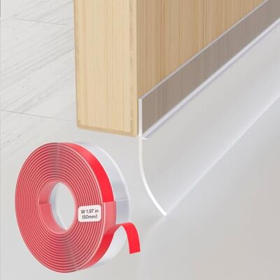 Maudzlan Draught Excluder for Doors 236 Inch Self-Adhesive Strip Seal and Save Tape Maudzlan Draught Excluder for Doors 236 Inch Self-Adhesive Strip Seal and Save Tape