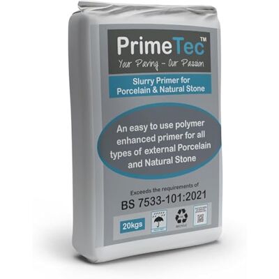 Garden Store Direct Slurry Primer for Porcelain Paving Tiles 20kg Bag Premium Slurry Bonding Primer for Superior Adhesion Easy-to-Use Ideal for Porcelain, Indian Sandstone (Slurry Primer, 20 kg) Garden Store Direct Slurry Primer for Porcelain Paving Tiles 20kg Bag Premium Slurry Bonding Primer for Superior Adhesion Easy-to-Use Ideal for Porcelain, Indian Sandstone (Slurry Primer, 20 kg)