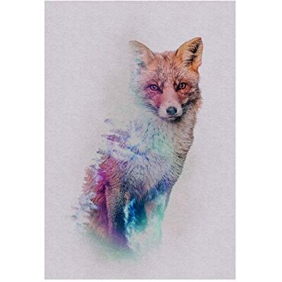 KOMAR Fox Forest Animals Poster - Indoor Decor KOMAR Fox Forest Animals Poster - Indoor Decor