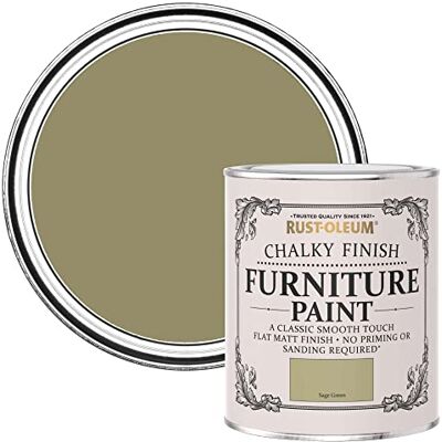 Rust-Oleum - Chalk Furniture Paint - 750ml - SageGreen - Paint Rust-Oleum - Chalk Furniture Paint - 750ml - SageGreen - Paint