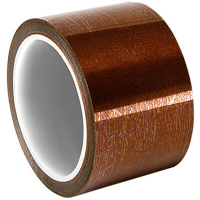 TapeCase B-1.8" X 0.5"-2500BC Amber Polyimide/Silicone Tape with Liner and Silicone Adhesive, 6800 Dielectric Strength, 2 mil, 0.5 yd. Length, 1.8" Width (Pack of 2500) TapeCase B-1.8" X 0.5"-2500BC Amber Polyimide/Silicone Tape with Liner and Silicone Adhesive, 6800 Dielectric Strength, 2 mil, 0.5 yd. Length, 1.8" Width (Pack of 2500)
