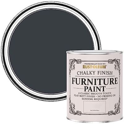 Rust-Oleum Grey Upcycled Furniture Paint in Chalky Finish Anthracite (RAL 7016) 750ml Rust-Oleum Grey Upcycled Furniture Paint in Chalky Finish Anthracite (RAL 7016) 750ml