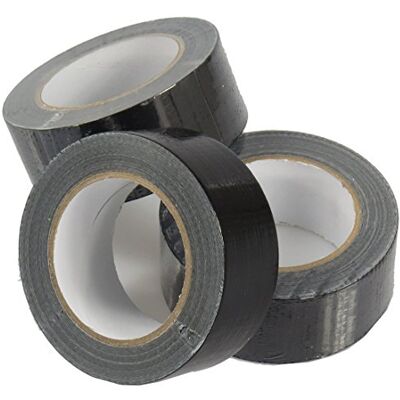Triplast 50 mm x 50 m Strong Gaffa Duct Tape Black (Pack of 12) Triplast 50 mm x 50 m Strong Gaffa Duct Tape Black (Pack of 12)