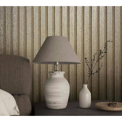 WALLCOVER Wallpaper Metal Look Gold Stripes Panels High-Quality Non-Woven Wallpaper for Living Room Bedroom 10.05 x 0.53 m WALLCOVER Wallpaper Metal Look Gold Stripes Panels High-Quality Non-Woven Wallpaper for Living Room Bedroom 10.05 x 0.53 m