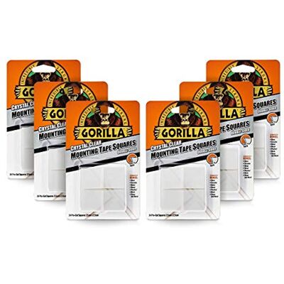 Gorilla - Mounting Tape Squares - Crystal Clear - Tape Gorilla - Mounting Tape Squares - Crystal Clear - Tape