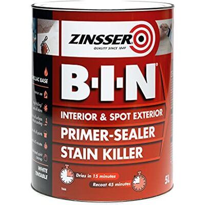 Zinsser BIN Primer-Sealer & Stain Killer 2.5 Litre Zinsser BIN Primer-Sealer & Stain Killer 2.5 Litre