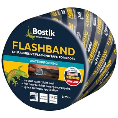 Bostik 30812182 Grey 150mm x 3.75m Flashband Self-Adhesive Tape Bostik 30812182 Grey 150mm x 3.75m Flashband Self-Adhesive Tape