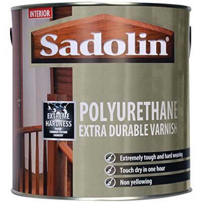 Sadolin - Polyurethane Extra Durable - Satin - 2.5L - Varnish Sadolin - Polyurethane Extra Durable - Satin - 2.5L - Varnish