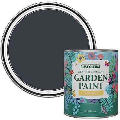 Rust-Oleum Grey Mould-Resistant Garden Paint - Anthracite - 750ml Rust-Oleum Grey Mould-Resistant Garden Paint - Anthracite - 750ml