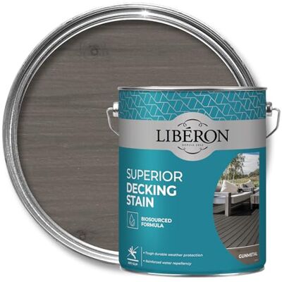 Liberon - 126132 - Gun Metal - 5 Litre - Decking Stain Liberon - 126132 - Gun Metal - 5 Litre - Decking Stain