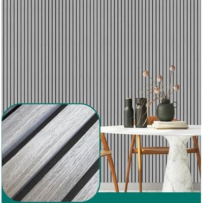 Sonic Gold Light Grey Oak Slat Wall Panelling Wood Panels for Walls Contemporary 3D Wall Panels Cladding Decorative & Sound Absorbing Acoustic Panels Slatted Wooden Slats Wall Panel Sonic Gold Light Grey Oak Slat Wall Panelling Wood Panels for Walls Contemporary 3D Wall Panels Cladding Decorative & Sound Absorbing Acoustic Panels Slatted Wooden Slats Wall Panel