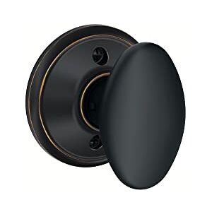 SCHLAGE 637256 Siena Dummy Knob, Aged Bronze, Standard SCHLAGE 637256 Siena Dummy Knob, Aged Bronze, Standard