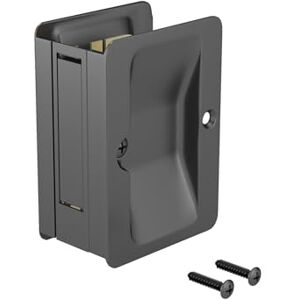 RICHELIEU 1700FBPSBC Onward Pocket Door Pull, Passage Lock, Black RICHELIEU 1700FBPSBC Onward Pocket Door Pull, Passage Lock, Black
