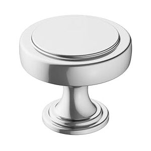 Amerock Cabinet Knob Polished Chrome 1-1/2 inch (38 mm) Diameter Exceed 1 Pack Drawer Knob Cabinet Hardware Amerock Cabinet Knob Polished Chrome 1-1/2 inch (38 mm) Diameter Exceed 1 Pack Drawer Knob Cabinet Hardware