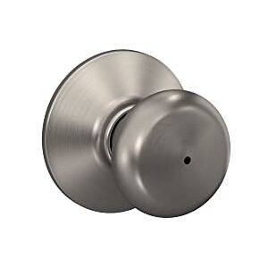 SCHLAGE F40VPLY619 Plymouth Privacy Knob, Satin Nickel SCHLAGE F40VPLY619 Plymouth Privacy Knob, Satin Nickel