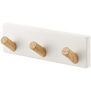 YAMAZAKI 3194 Tosca Magnetic Kitchen Tool Hook, White, Steel/Wood, Minimalist, 16.5 x 4 x 5 cm YAMAZAKI 3194 Tosca Magnetic Kitchen Tool Hook, White, Steel/Wood, Minimalist, 16.5 x 4 x 5 cm