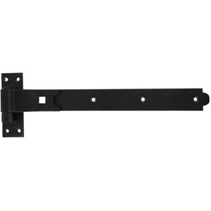 Merriway BH07126 Gate Hinge Heavy Duty Hook & Band Cranked Necked, Black, 400 x 45 x 4mm Merriway BH07126 Gate Hinge Heavy Duty Hook & Band Cranked Necked, Black, 400 x 45 x 4mm